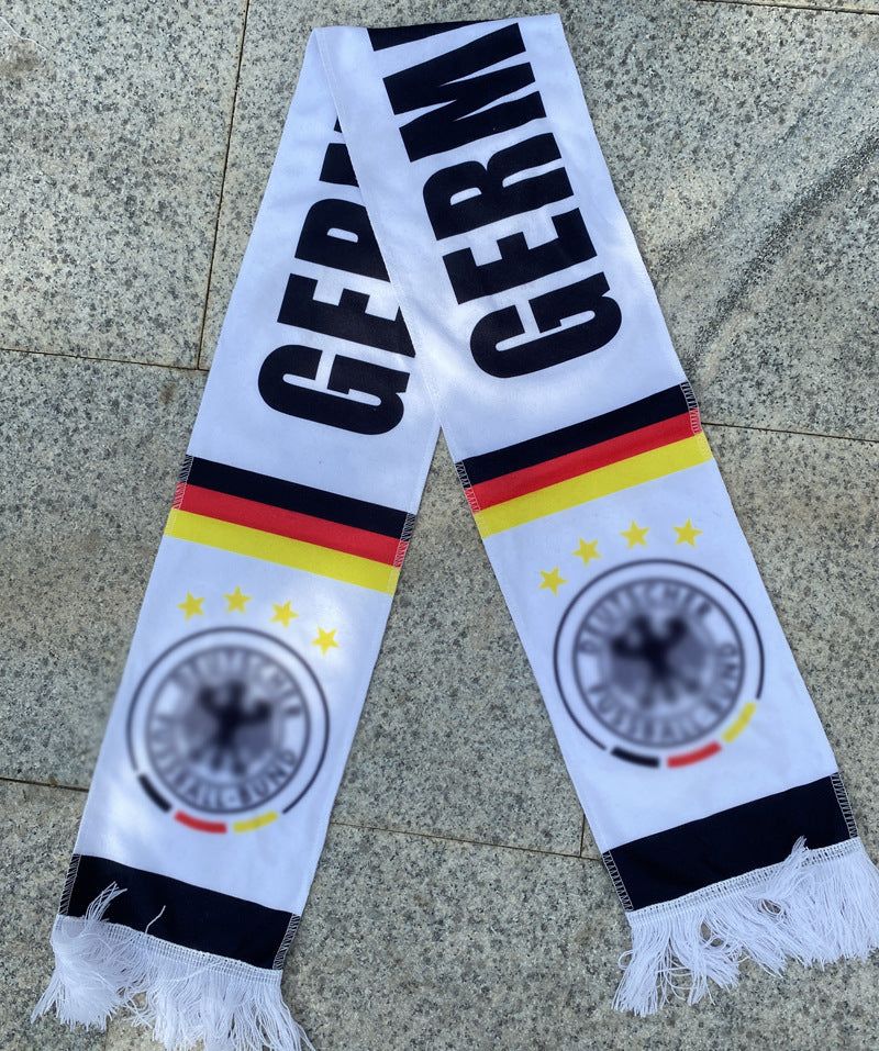 Pack Supporter Allemagne 🇩🇪 — Bob + Écharpe + Drapeau + Bracelet
