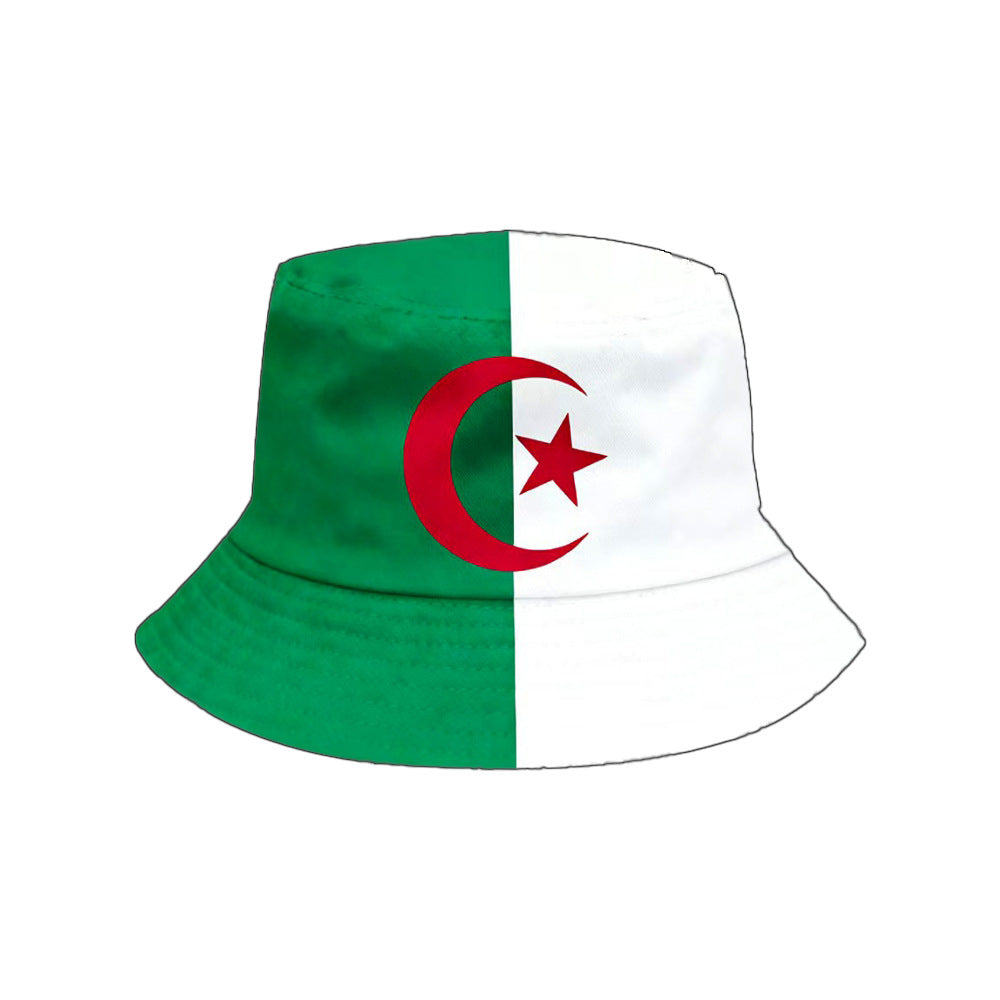 Pack Supporter Algérie 🇩🇿 — Bob + Écharpe + Drapeau + Bracelet
