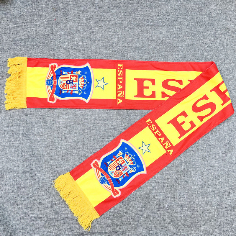 Pack Supporter Espagne 🇪🇸 — Bob + Écharpe + Drapeau + Bracelet