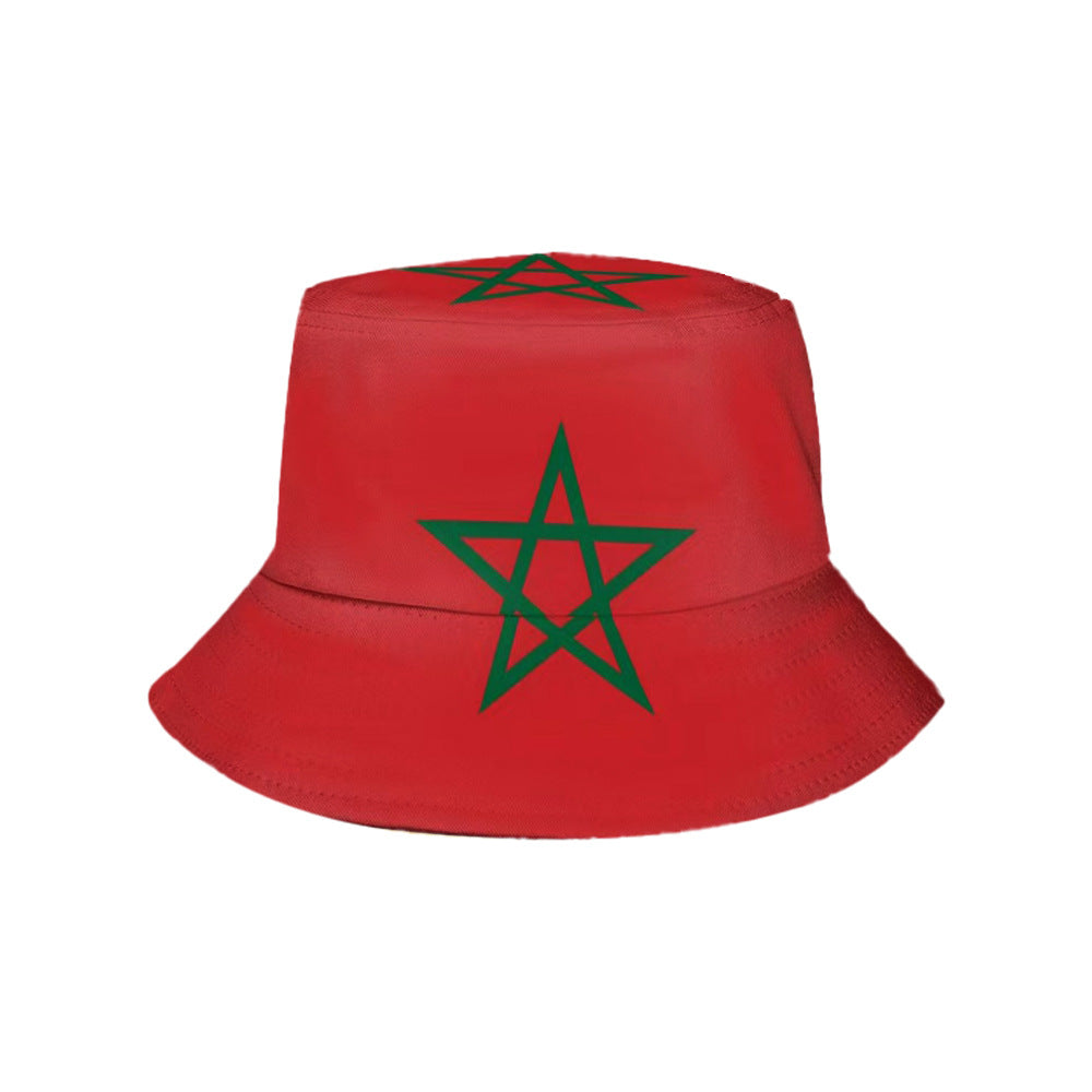 Pack Supporter Maroc 🇲🇦 — Bob + Écharpe + Drapeau + Bracelet