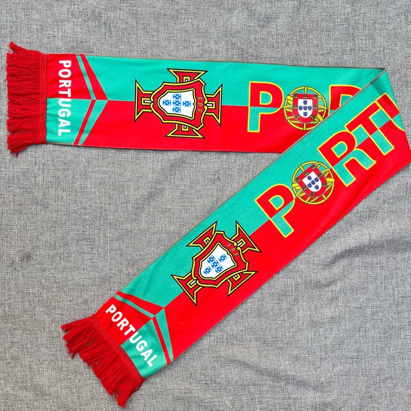 Pack Supporter Portugal 🇵🇹 — Bob + Écharpe + Drapeau + Bracelet