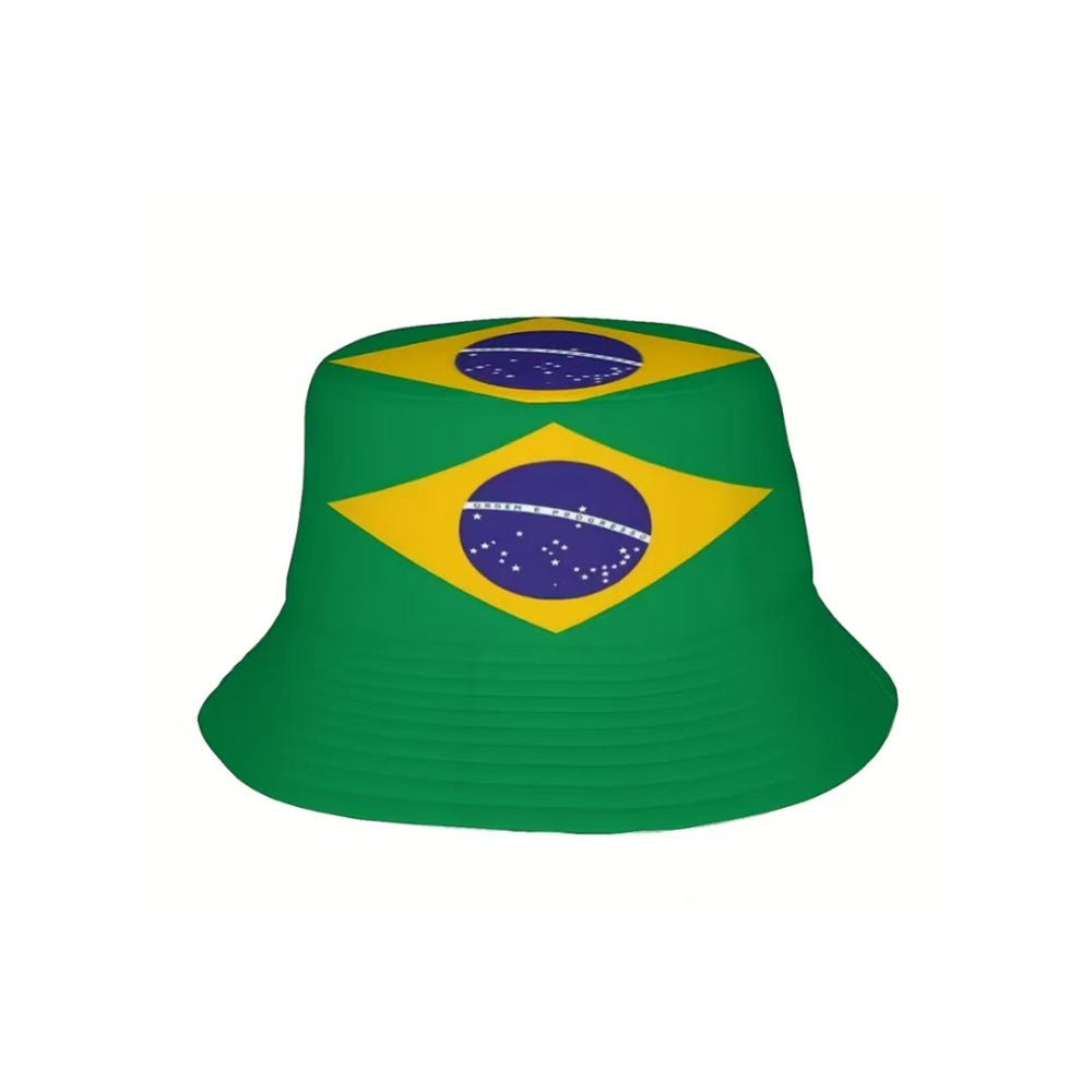Pack Supporter Brésil 🇧🇷 — Bob + Écharpe + Drapeau + Bracelet