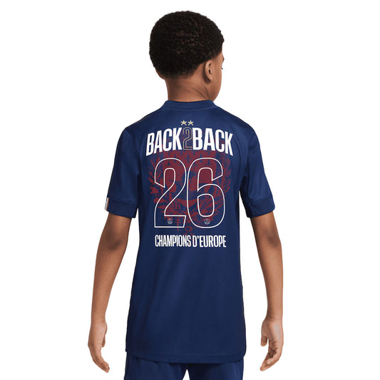 Maillot JUNIOR Domicile "Champions of Europe" 2 Étoiles PSG 2025/26