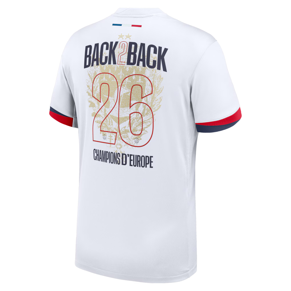 Maillot Extérieur "Champions of Europe" 2 Étoiles PSG 2025/26