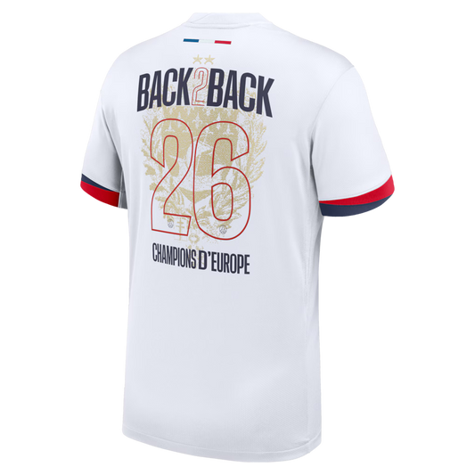 Maillot Extérieur "Champions of Europe" 2 Étoiles PSG 2025/26